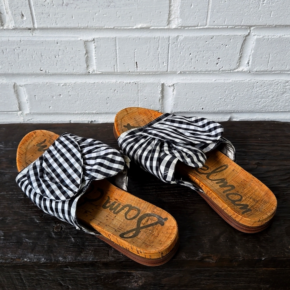 Sam Edelman Chic Checkered Sandals, size 6